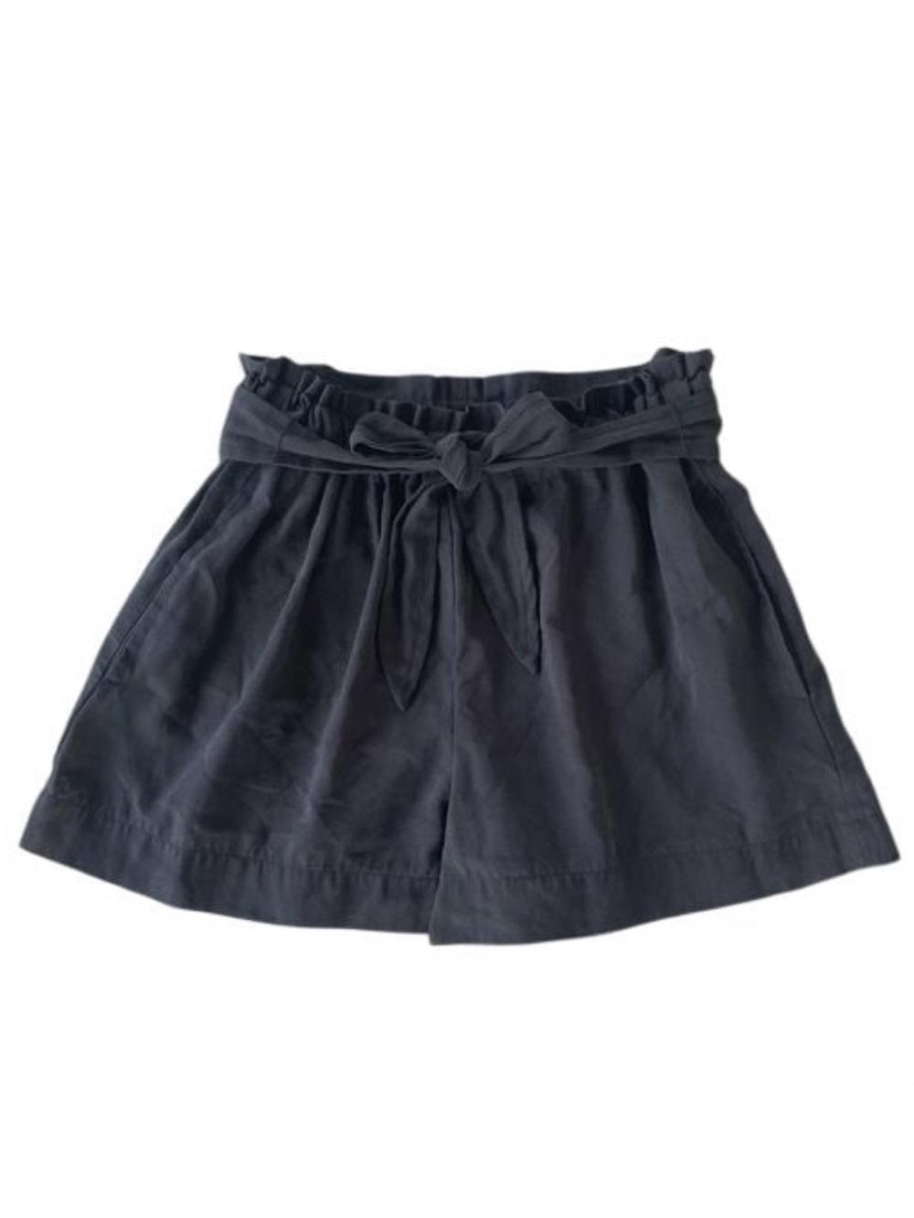 BCBGMAXAZRIA (XS) Black Waist Tie Shorts